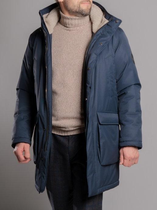 Куртка-парка мужская зимняя, с капюшоном