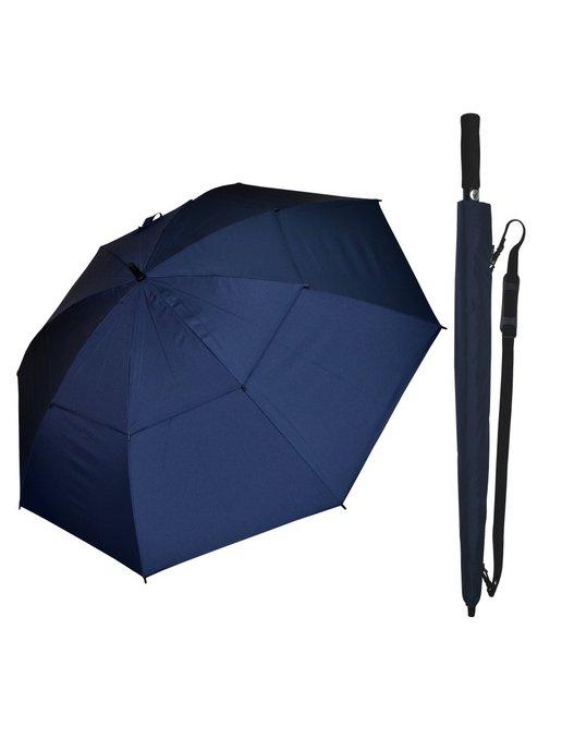 Однотонный мужской зонт трость