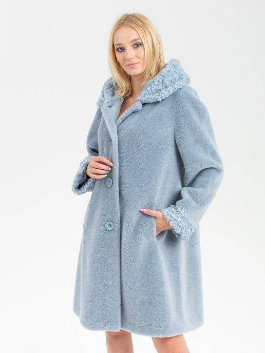 Шуба женская натуральная пальто зимнее искусственное тедди
