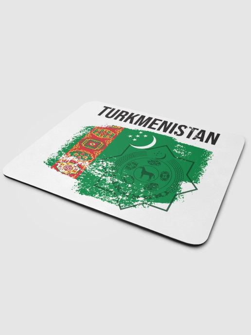 Коврик для компьютерной мыши с принтом флаг Туркмении