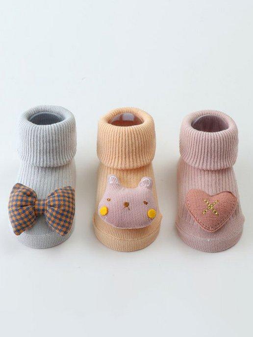 Носки для новорожденных и малышей набор летние