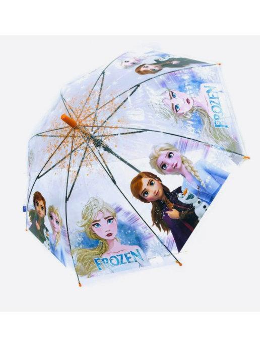 Зонт Холодное сердце для девочек прозрачный