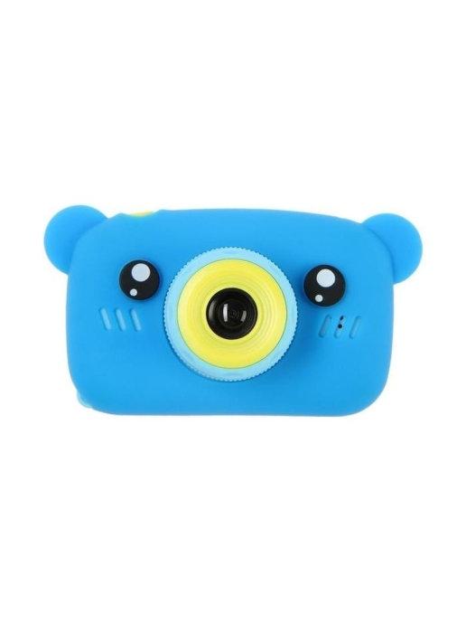 Фотоаппарат детский синий Мишка Kids Camera цифровой