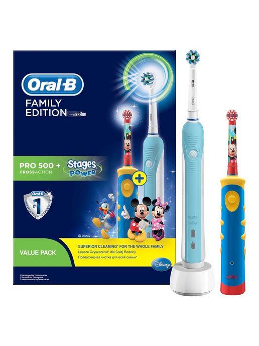 Oral-B PRO 500 CrossAction + Kids Power Toothbrush