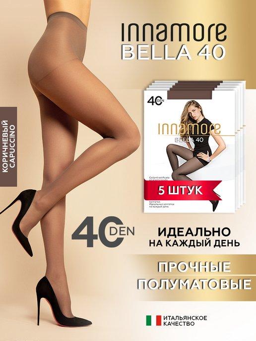 Колготки капроновые с шортиками Bella 40 ден, 5 шт