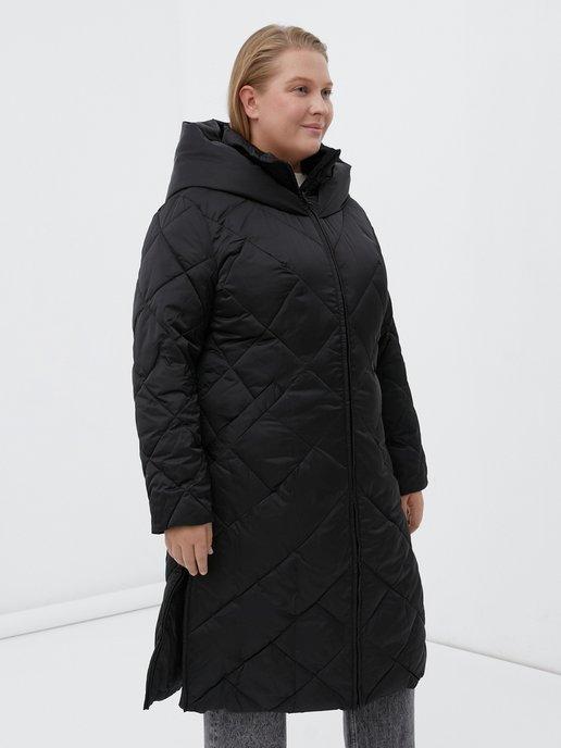 Пальто утепленное больших размеров