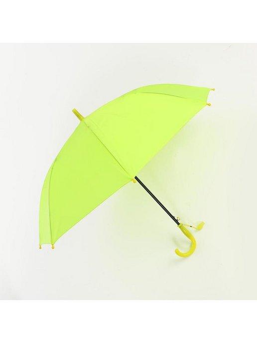 Зонт детский полуавтоматический d 90см, цвет лимонный