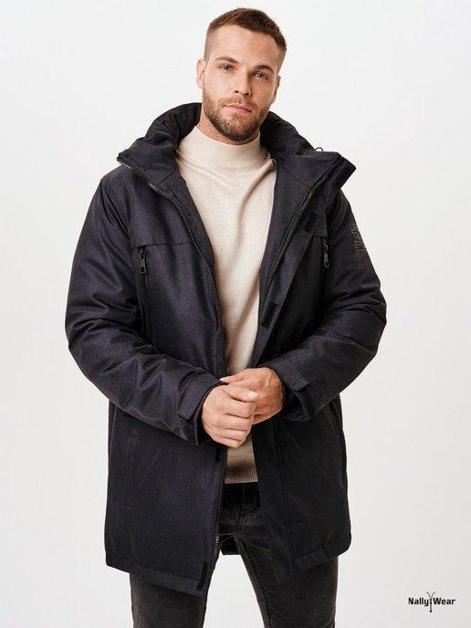 NallyWear | Куртка теплая длинная с капюшоном