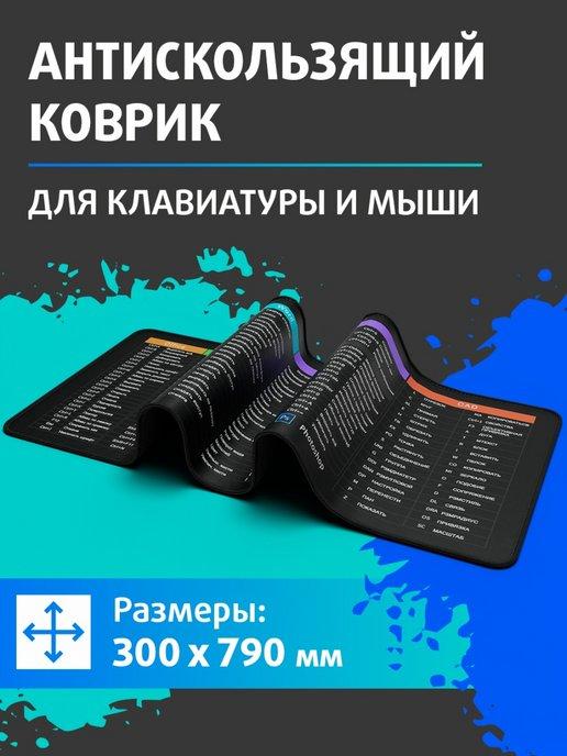 Коврик для мышки и клавиатуры 800x300