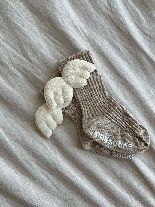 Носки для новорожденных на фотосессию с крыльями гольфы
