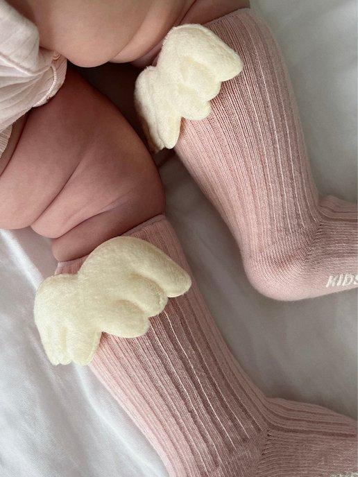 Носки для новорожденных на фотосессию с крыльями гольфы