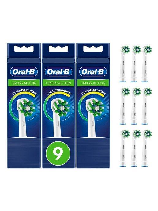 Насадки Oral-B Cross Action CleanMaximiser, 9 шт