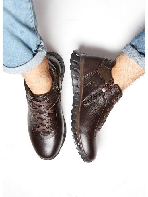 ROOMAN | Зимние ботинки на шерсти, из натуральной 100% кожи
