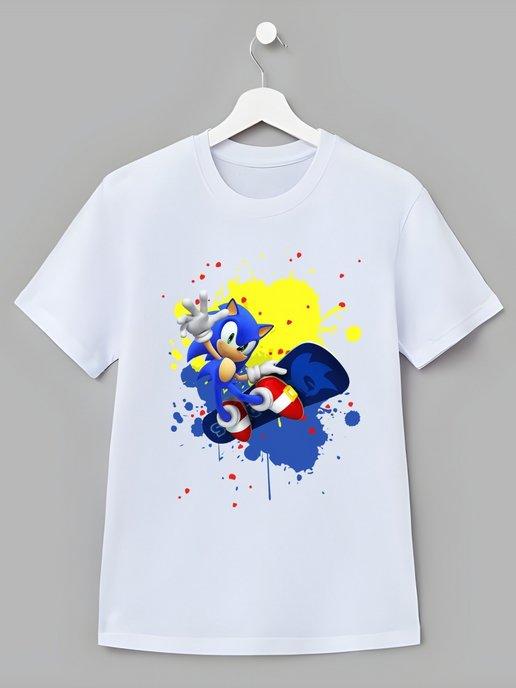 nuobi Kids | Детская футболка Соник Sonic Хлопок