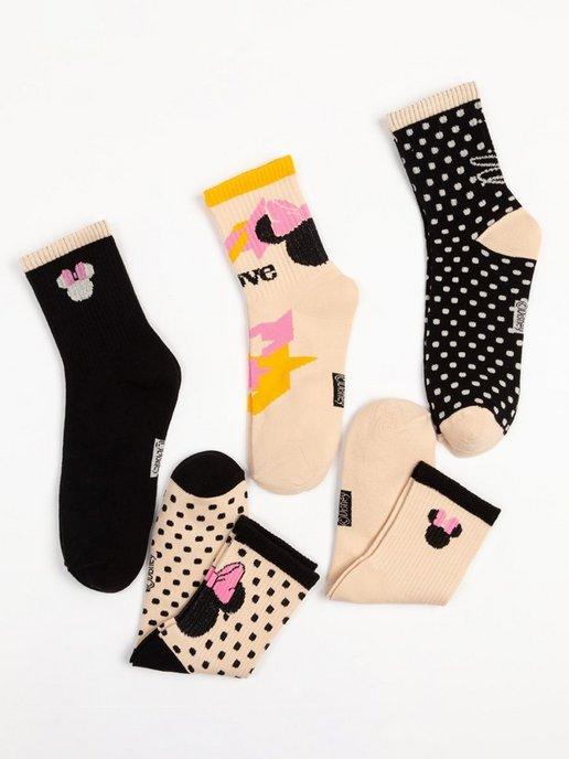 Люкс Fashion | Носки детские подростковые набор носков Минни Маус
