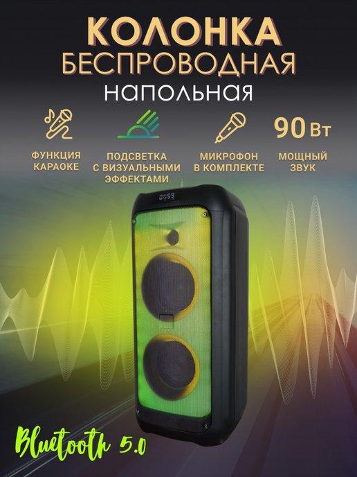 Беспроводная напольная Bluetooth колонка-караоке