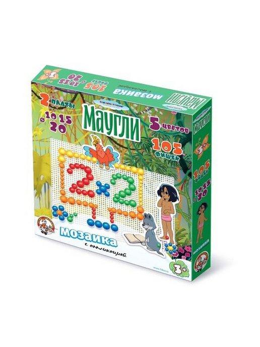 Мозаика с аппликацией для детей Маугли
