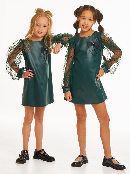 BALABON kids | Платье нарядное праздничное с брошью
