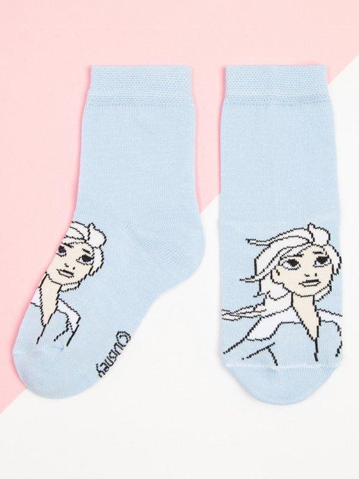 Носки для девочки с принтом Эльза, Холодное сердце
