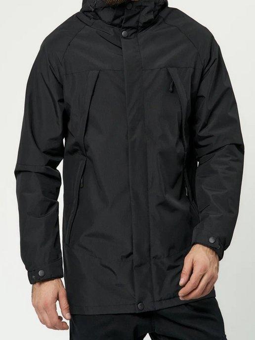 LOOK NOOK | Куртка демисезонная с капюшоном удлиненная