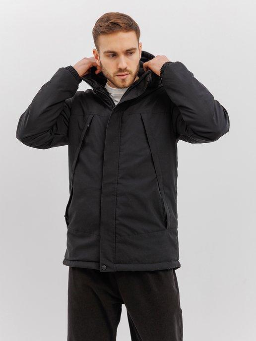 Mr&Style | Куртка демисезонная с капюшоном черная