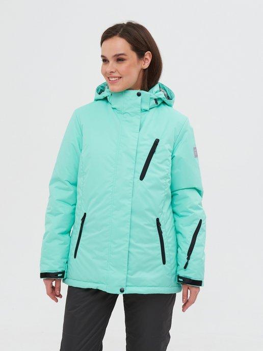 Куртка женская горнолыжная с капюшоном мембрана