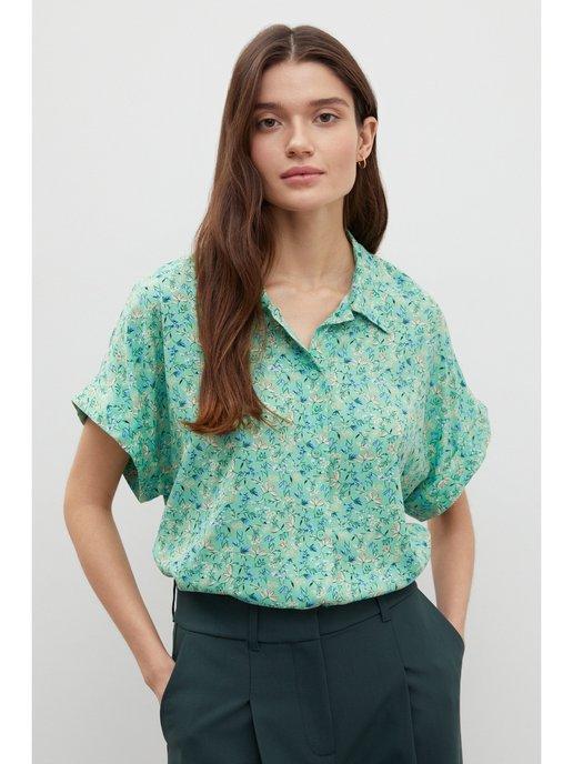 Блузка летняя с коротким рукавом Рубашка