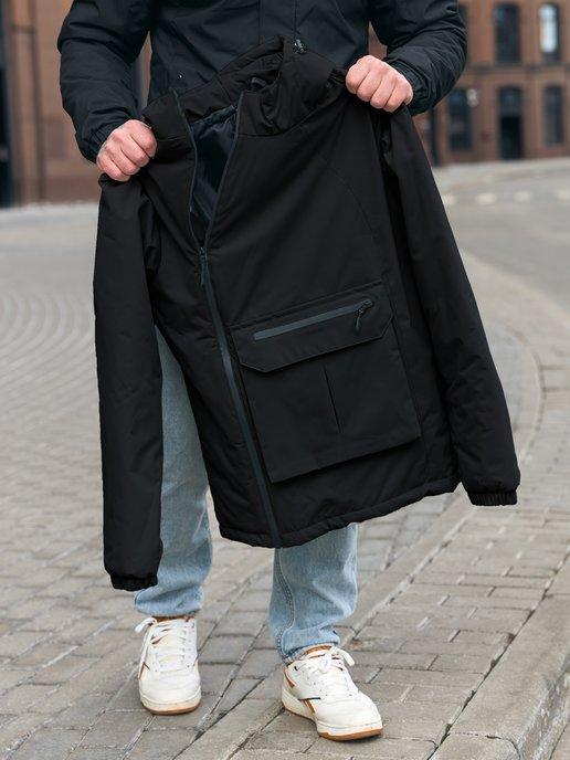 Куртка анорак демисезонная с капюшоном легкая