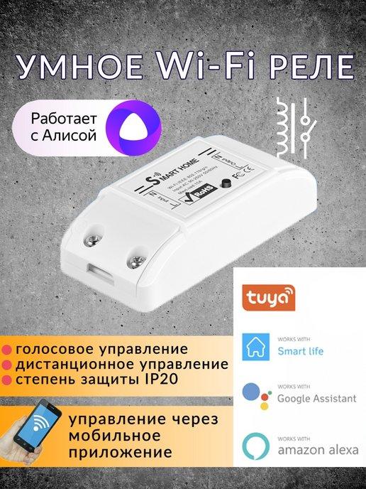 Wi-Fi реле, умный выключатель (1 канал,10А, Wi-Fi)