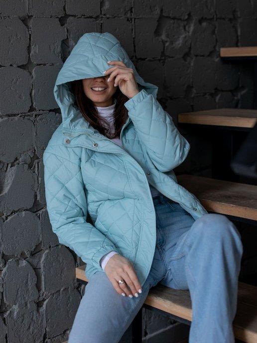 KARA BRAND | Куртка осенняя женская стеганая с капюшоном
