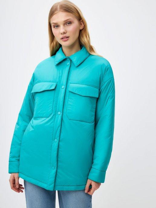 Куртка-рубашка женская базовая оверсайз легкая