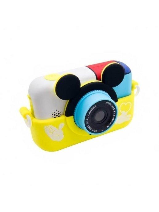 Детский фотоаппарат Mickey Mouse желтый