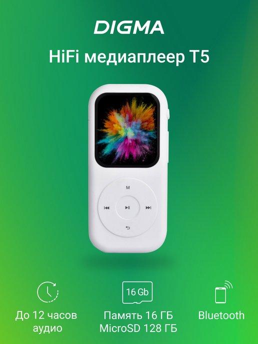 плеер mp3 T5 16Гб Bluetooth 1,54" Hi-Fi FM радио