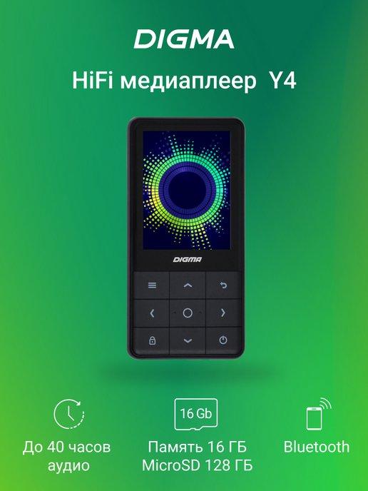 плеер mp3 Y4 16Гб bluetooth 2,4" Hi-Fi Flash FM радио