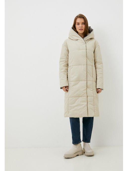 Пальто женское утепленное демисезонное больших размеров