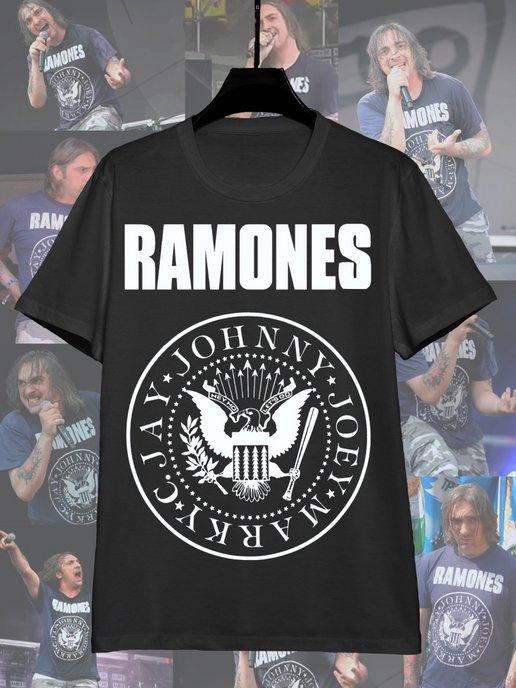 Футболка киш с черепом панк рок Мисфитс ramones