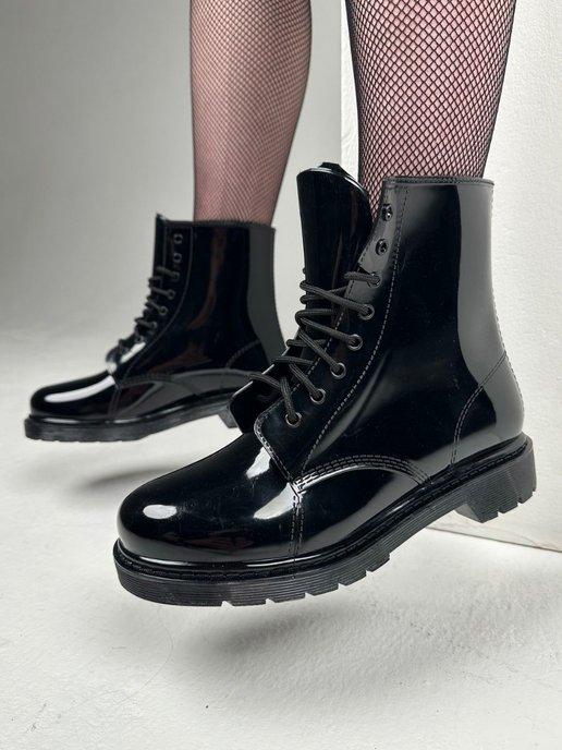 B&RA | Резиновые сапоги женские ботинки непромокаемые ботильоны