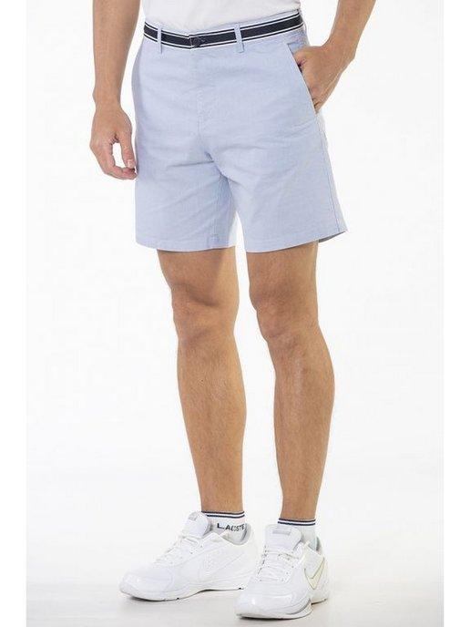 Мужские шорты спортивные с декором карманами Lacoste