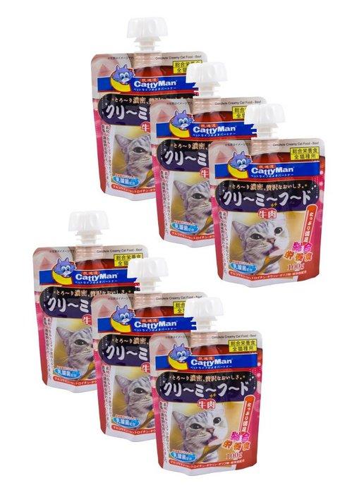 Сгущёнка на основе японской говядины для кошек, 6 уп