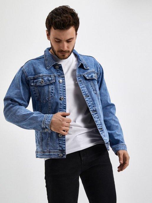 Куртка джинсовая мужская приталенная