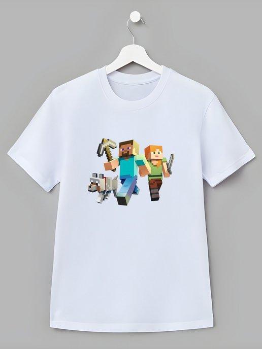 Детская футболка Майнкрафт Minecraft Крипер Зомби Эндермен