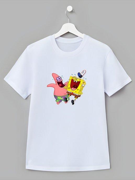 Детская футболка Sponge Bob Square Pants Спанч Боб Патрик