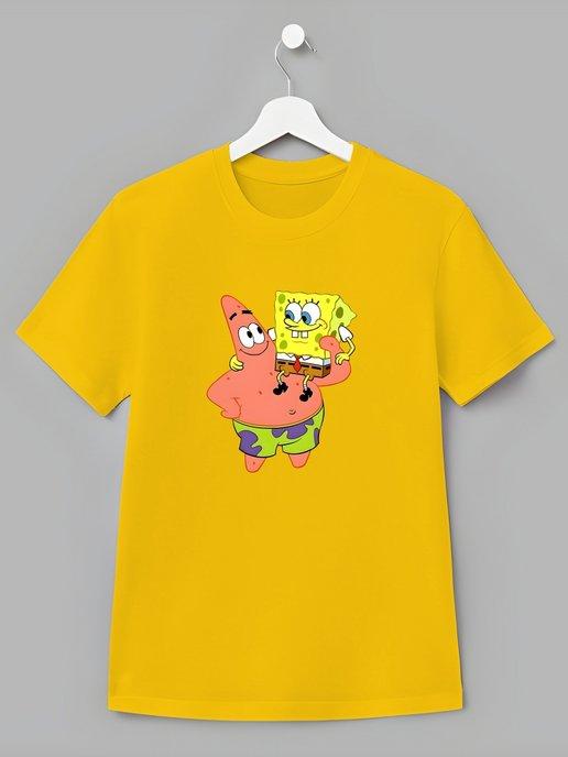 Детская футболка Sponge Bob Square Pants Спанч Боб Патрик