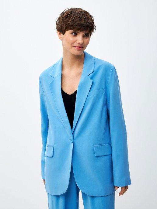 Пиджак женский базовый однобортный офисный жакет