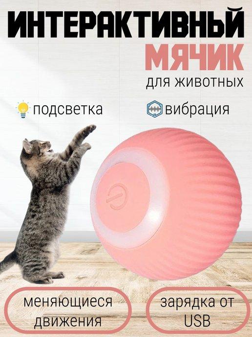 Игрушка для кошек собак котят щенков интерактивный умный мяч