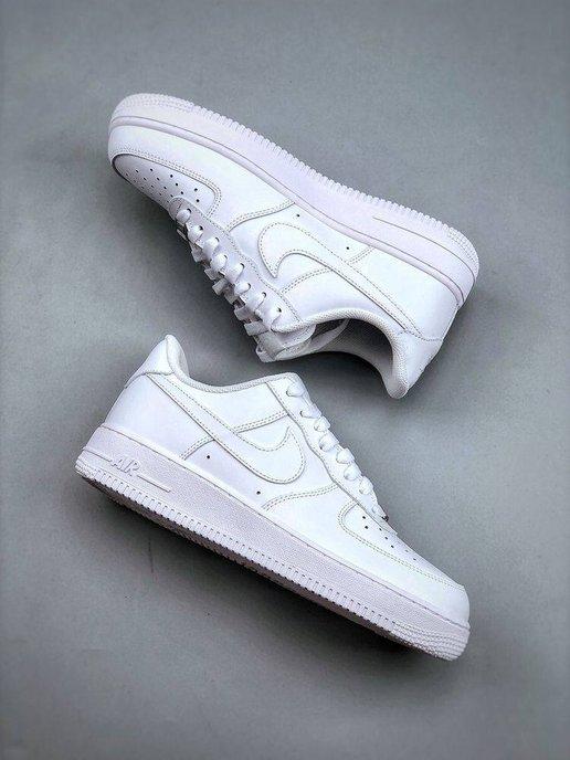 Кроссовки Air Force 1 форсы спортивные белые