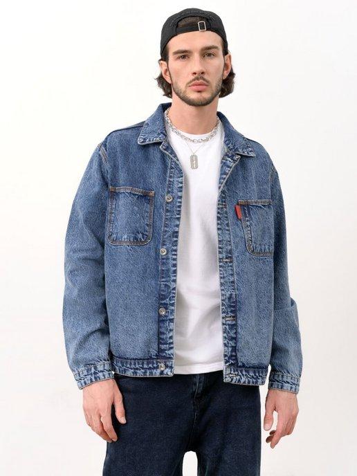 Куртка мужская джинсовка для мальчика джинсовая рубашка