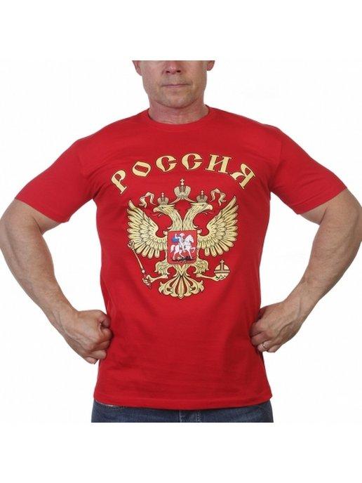 Летняя футболка с гербом России