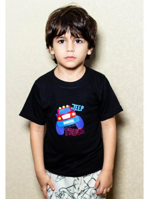 футболка с принтом для мальчика