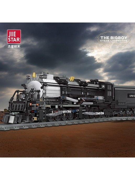 Конструктор набор Technic Техник Train Паровоз аналог